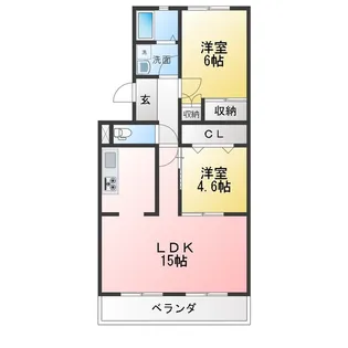 ルミエール雅【2階】の間取り