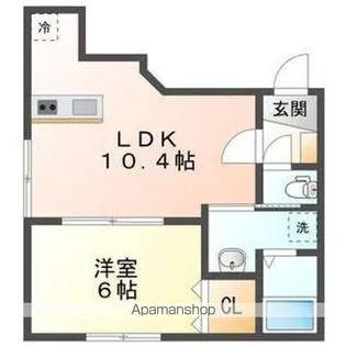 セブンスコート円山【3階】の間取り