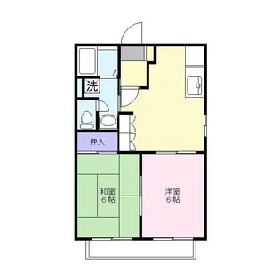 ラフォーレ方木田【1階】の間取り