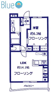 フェアリーペット弐番館【1階】の間取り