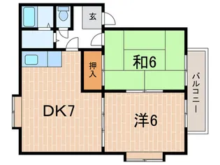 パストラル本多聞I【2階】の間取り