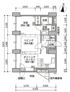 東雲キャナルコートCODAN14号棟【6階】の間取り