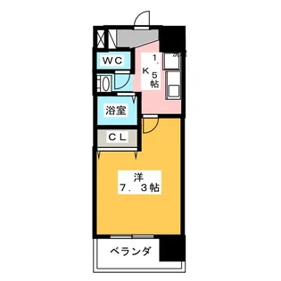 アレーズカシェート【7階】の間取り