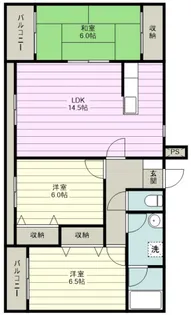 レジデンスふじみ野1号棟【2階】の間取り