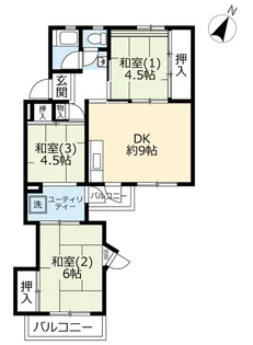 URくぬぎ台【4階】の間取り