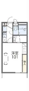 レオパレス新城【2階】の間取り