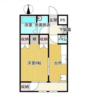東山ハウス【2階】の間取り