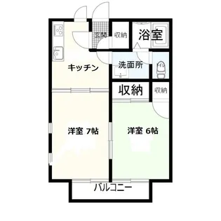 ムツミハイムA【2階】の間取り