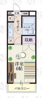 b’CASA太田細谷re-born A棟【2階】の間取り