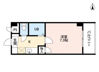グリュックハーベン【4階】の間取り