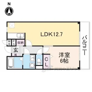 ガーデンパレス2【1階】の間取り