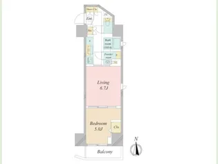 AIFLAT品川戸越【2階】の間取り
