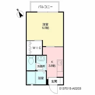 グランシード古賀島【2階】の間取り