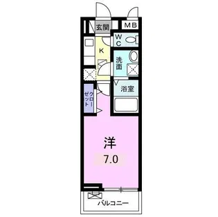 ベルオーブ【1階】の間取り