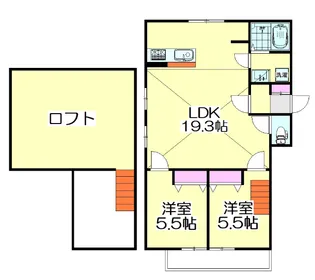 ヴィラージュ伊興【2階】の間取り