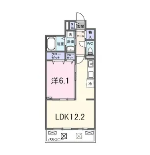 ヒカルサ京都伏見小野【2階】の間取り