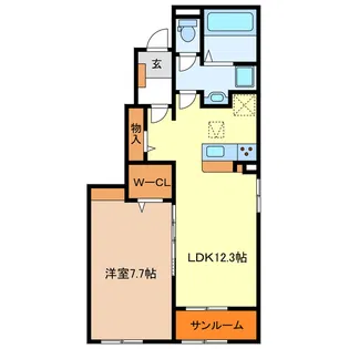 ラルース【1階】の間取り