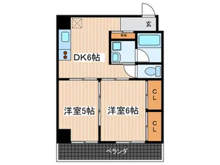 ホワイティーナイン【7階】の間取り