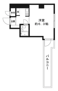 ほんまちプリンスパレス【4階】の間取り