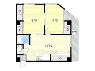 新町POビル【9階】の間取り