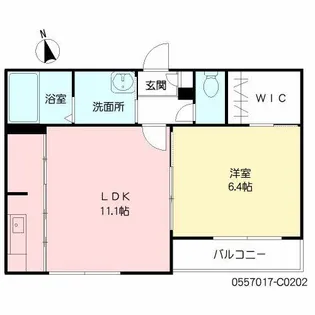 カーサ森 参番館【2階】の間取り