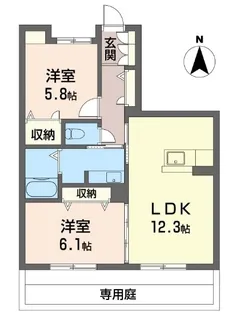 クレインコート【1階】の間取り