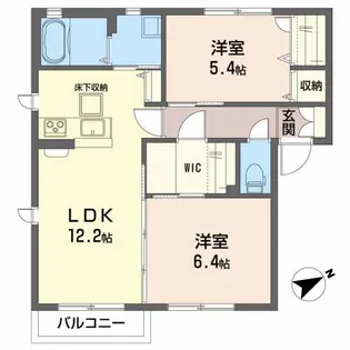 アン ガルド マルシェII【2階】の間取り