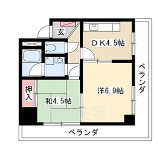 ネオハイツ大須【11階】の間取り