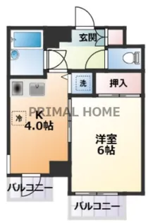 ペガサスマンション白楽【5階】の間取り