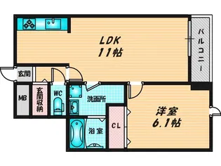 ベリーブロッサム【2階】の間取り