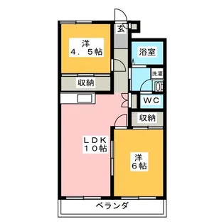 パークワイズ東村山【4階】の間取り