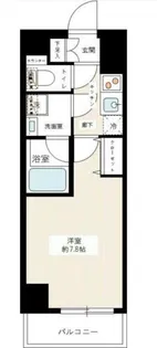 ルクシェール浅草【5階】の間取り