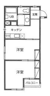 ヘリオス相互世田谷【2階】の間取り
