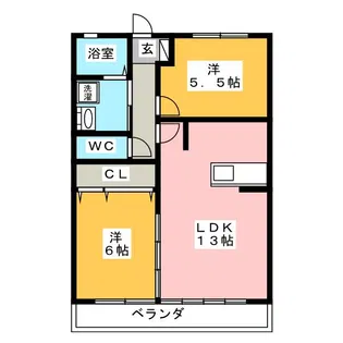 グリーンハイツ2【3階】の間取り