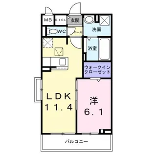 ガーデンハウス フィオーレ【1階】の間取り