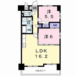 スカイライフII【4階】の間取り