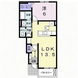 フィオリーレI【1階】の間取り