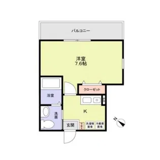 ルミエール常盤台B棟【2階】の間取り