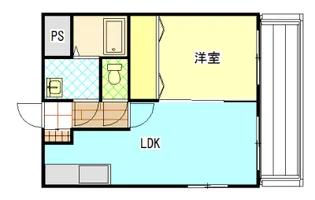 フレンドハイツ上福【1階】の間取り