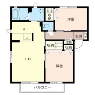 シャーメゾン柴C棟【1階】の間取り