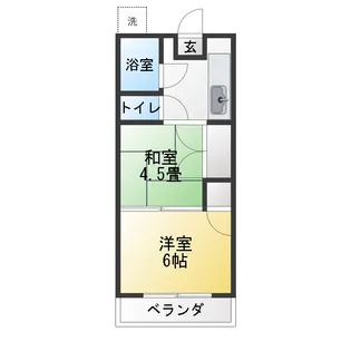 第3五光ハイツ【2階】の間取り