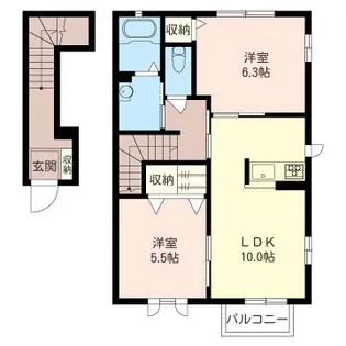 エコール・ド・ドルフIII【2階】の間取り