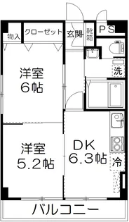 東京都板橋区徳丸8【マンション】の間取り