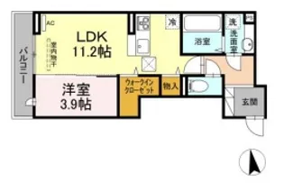 新潟県新潟市西区ときめき東1【アパート】の間取り