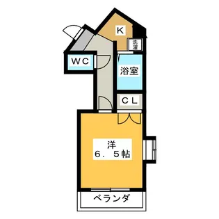 ホリホックイン安西【2階】の間取り