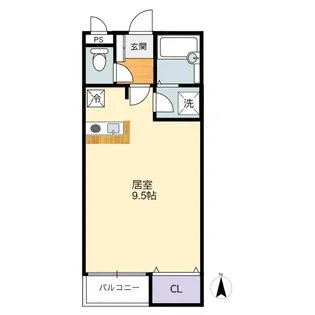 ポスト&ビーム木の家C【1階】の間取り