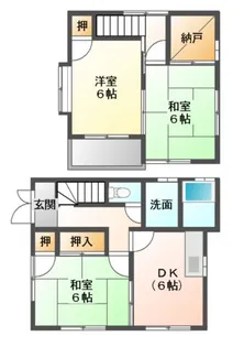 広島県福山市西深津町5【一戸建】の間取り