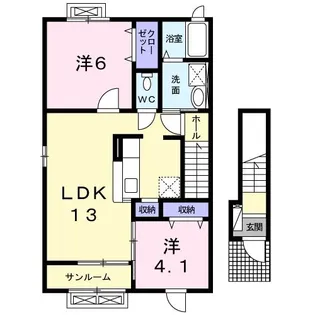 ヌーベルコートKIII【2階】の間取り
