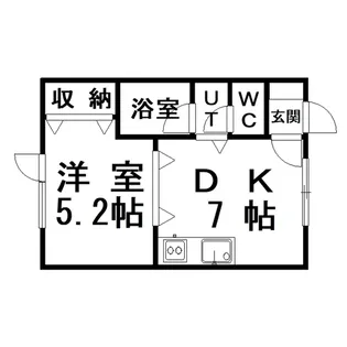 フラワーマンションVI【2階】の間取り