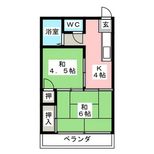 ロイヤルレジデンス【2階】の間取り